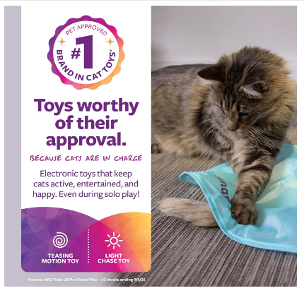 SmartyKat Electronic Motion/Moving Toys for Cats & Kittens, Battery Powered, Mimics Motion of Real Prey, Fun & Interactive Play