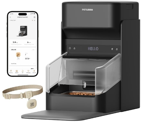 Microchip activated smart cat feeder for precise pet health monitoring