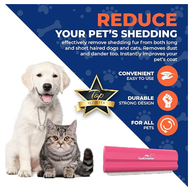 Premium wooden deshedding brush tool for cats