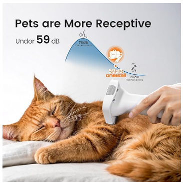 Smart pet grooming vacuum kit for deshedding cats at home