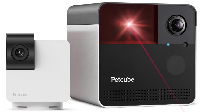 Petcube Play 2 Petcube Cam 360 with Play 2 Bundle | Cam 360 Pan-Tilt Camera and Play 2 with Laser Toy with Phone App, 1080p HD Video, Night Vision, Smart Alerts for Home Surveillance