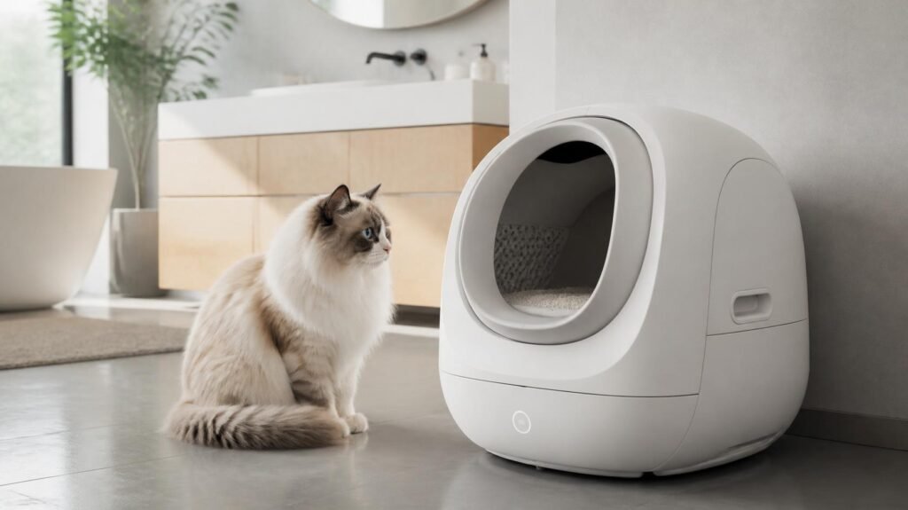 smart litter boxes does the dirty work for you