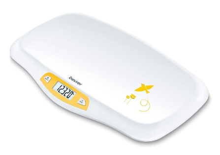 Beurer BY80 Digital Baby Scale, Infant Scale for Weighing in Pounds, Ounces, or Kilograms up to 44 lbs with Hold Function, Pet Scale for Cats and Dogs Analysis