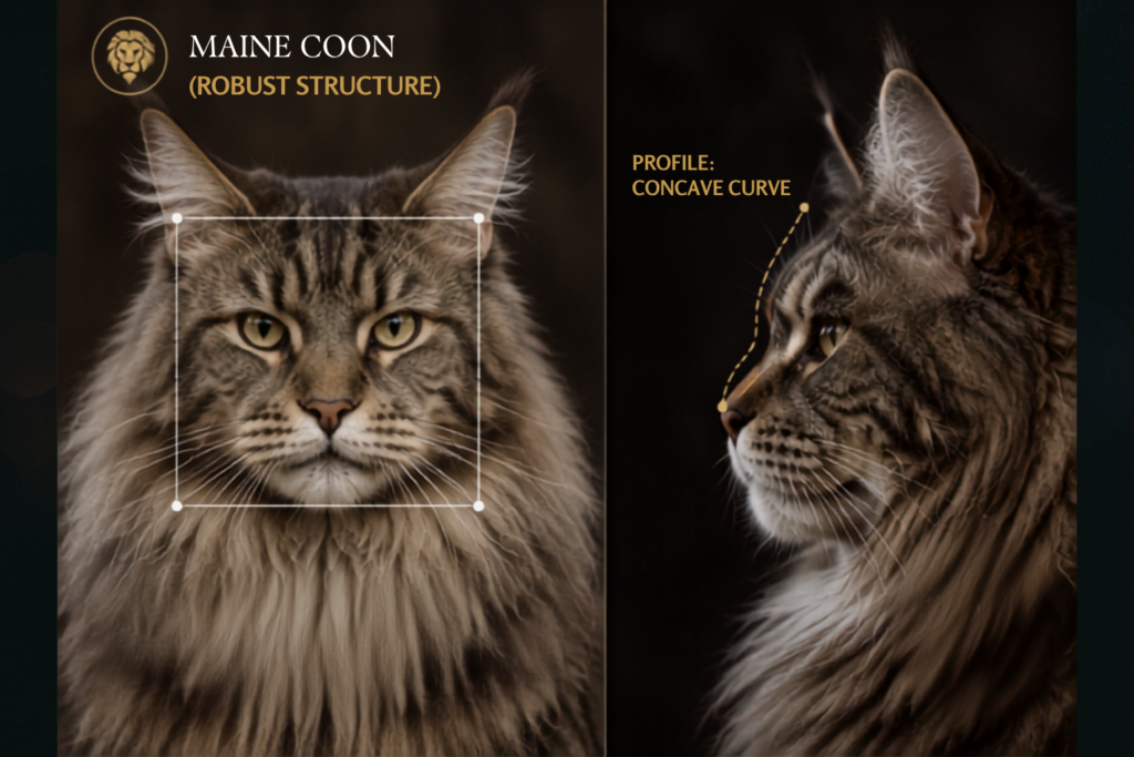 Maine coon head
